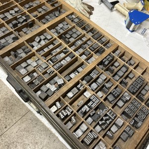60 Point Lead Letterpress Type Set of C2