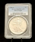 1986 S Proof  $1 American Silver Eagle Dollar Coin PCGS PR69 DCAM * Blue Label
