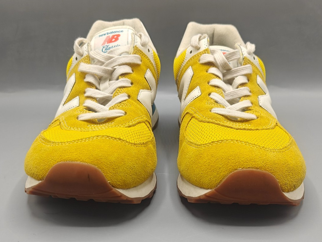 New Balance Mens 574 V2 ML574HB2 Yellow Casual Shoes Sneakers Size 12 D thumbnail 2