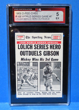 1969 O-PEE-CHEE #168, World Series Game 7, MICKEY LOLICH, Detroit Tigers, KSA 5