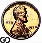 1938 Lincoln Cent Wheat Penny PROOF