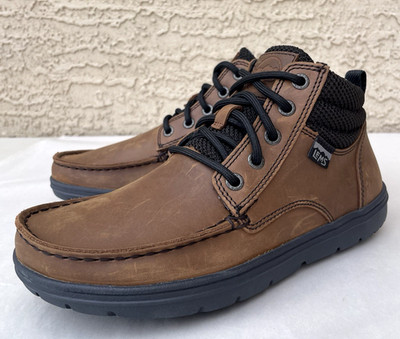 Lems Boulder Boot Mid Womens Sz US 7.5 Umber Brown Leather Minimalist Zero Drop