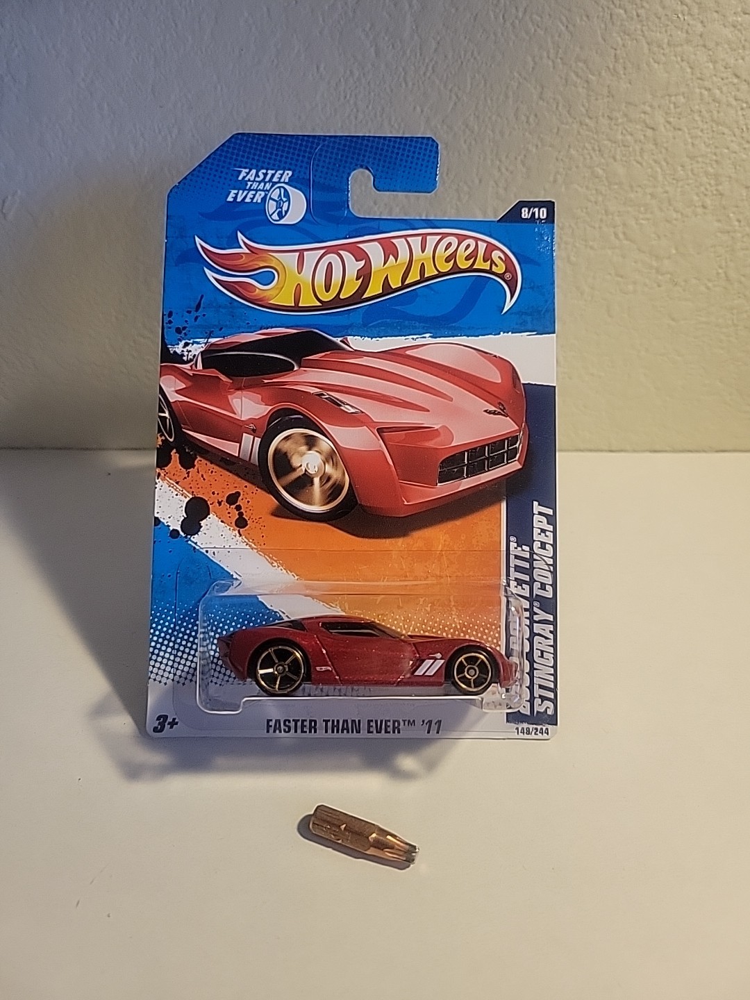  2011 Hot Wheels #148 Faster Than Ever 8/10 2009 CORVETTE STINGRAY CONCEPT 