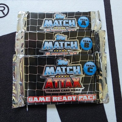 Komplettes X3-Packs Set. ''Spielbereit''. Topps 2011-12 Match Attax - Team A, B&C.