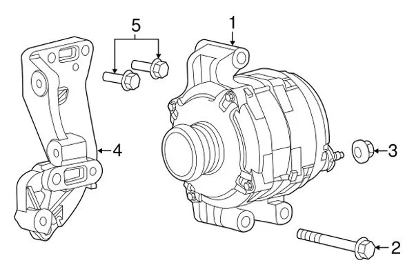 For Chrysler 200 2015-2017 Chrysler 56029624AC Alternator Foto 4 de 4