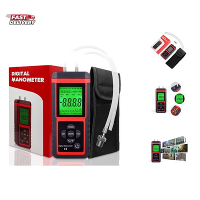 #ad Manometer Professional Air Pressure Meter Dual Port HVAC Digital Manometers... $79.99