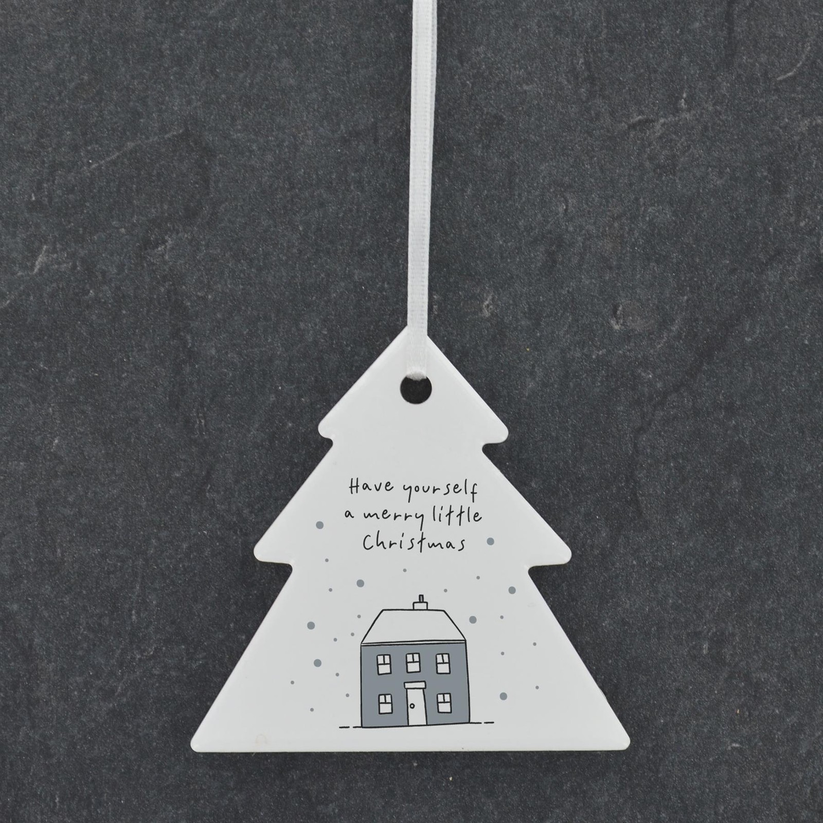 MERRY LITTLE CHRISTMAS CERAMIC TREE DCOR