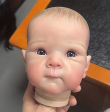 baby  Doll head 3D silicone mold Resin, plaster, candle, soap mold 095-73