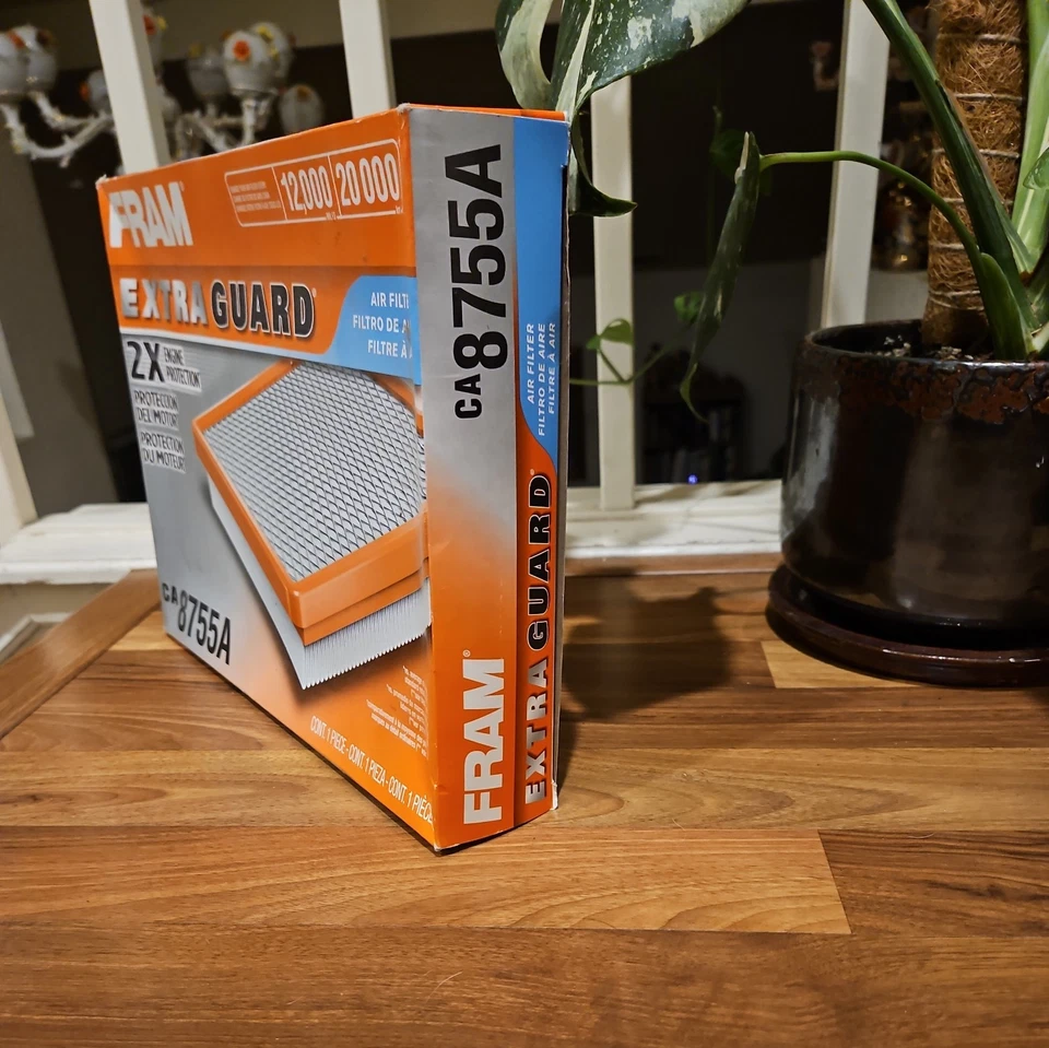 原始设备制造商 FRAM Extra Guard 空气过滤器,CA8755A 适用于精选凯迪拉克、雪佛兰和 GMC — 第 3/4 张图片