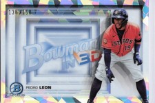 Pedro Pineda 2022 Bowman #B3D-15 Bowman in 3D Atomic Refractors #/150