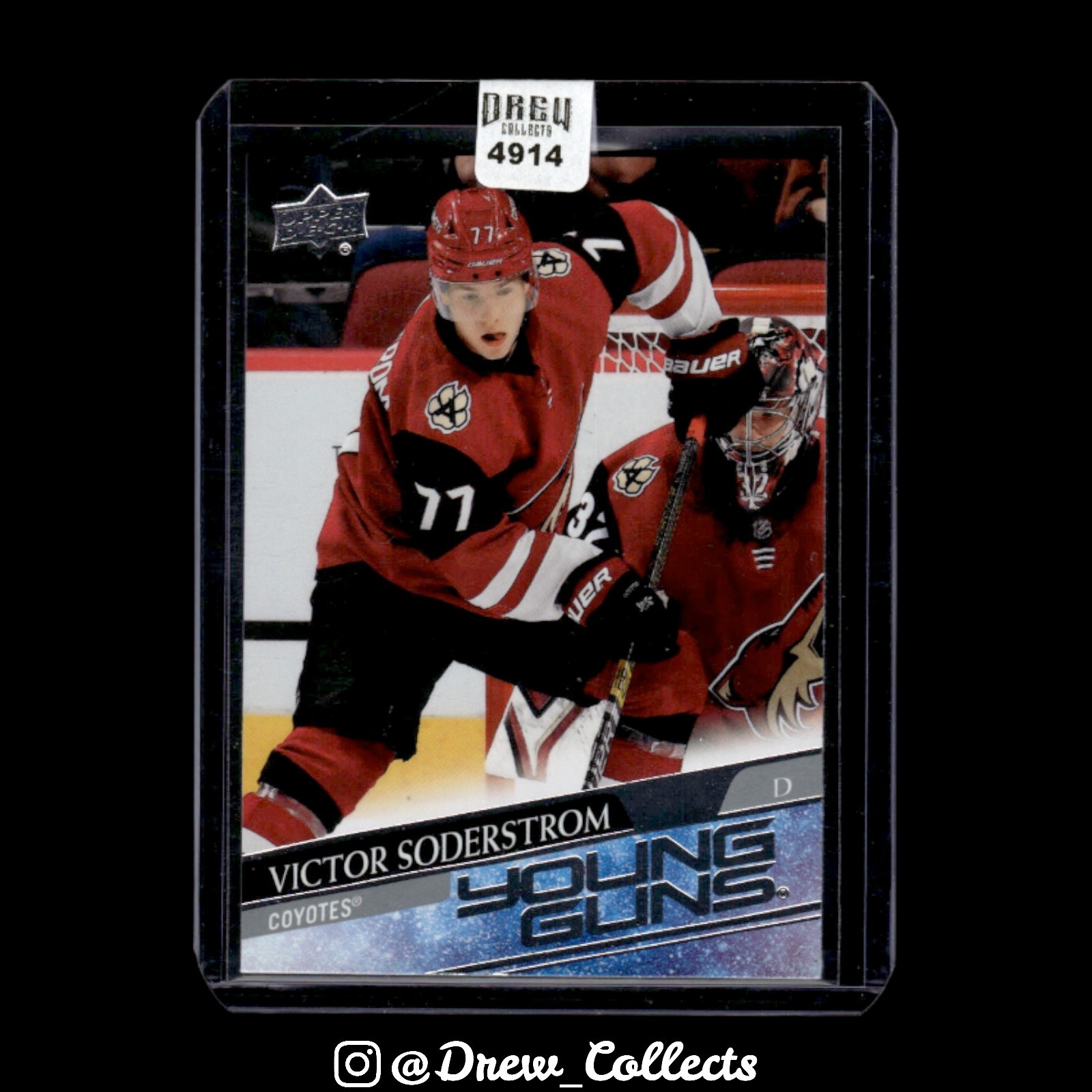 2020-21 Upper Deck #221 Victor Soderstrom Arizona Coyotes Young Guns