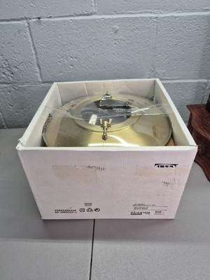 IKEA Ottava Light Pendant Lamp 16884 Gold Aluminum Brass New OPEN