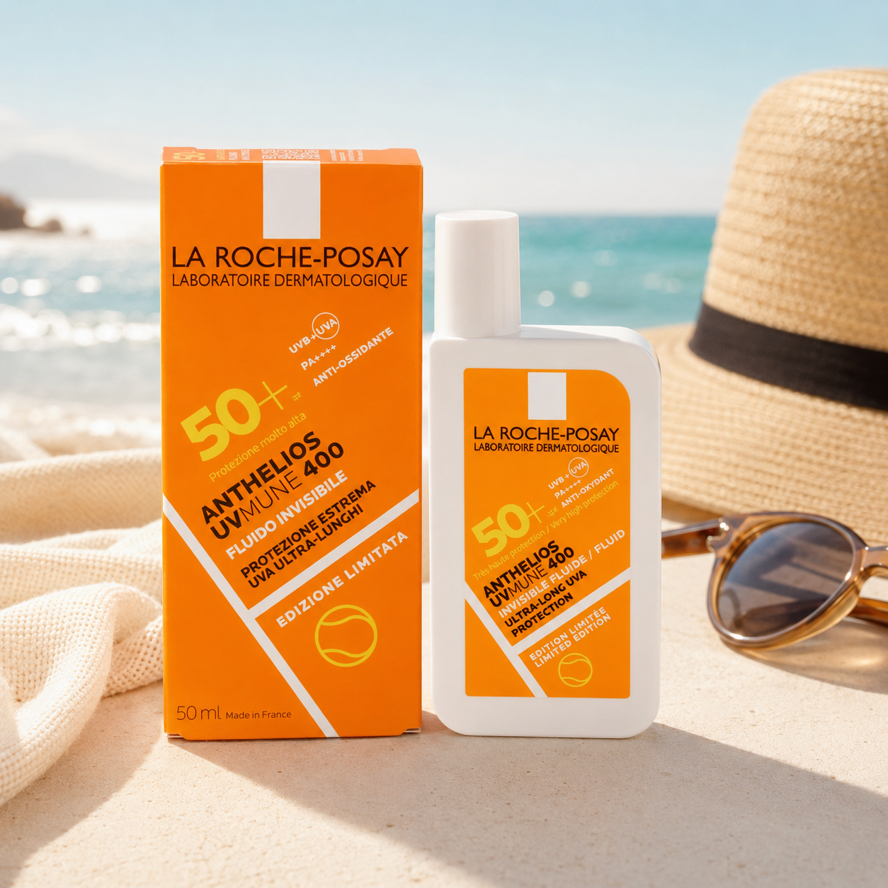La Roche-Posay Bianchi/Scure Anthelios Uvmune Fluido Pro Sport Limited Edition 50+ 50 Ml - Immagine 2