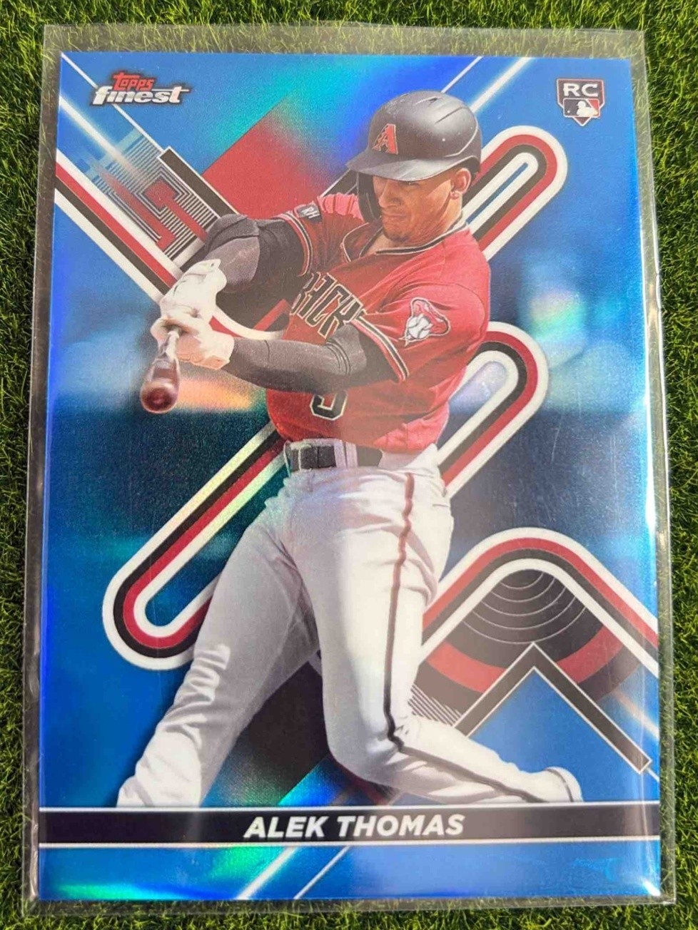 2022 Topps Finest Alek Thomas #43 Blue Refractor 59/150 RC Diamondbacks