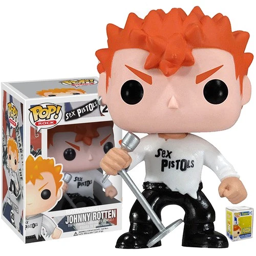 Sex Pistols Collectible 2012 Funko Pop! Rocks Johnny Rotten Figure in Stacks