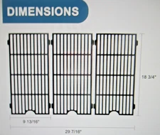 KITCHEN AID GRILL GRATES ADVIACE # 720-0745B CAST IRON COOKING GRATES