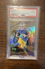 2023 Panini Select - Club Level Puka Nacua #224 Gold Dragon Scale Prizm 4/10