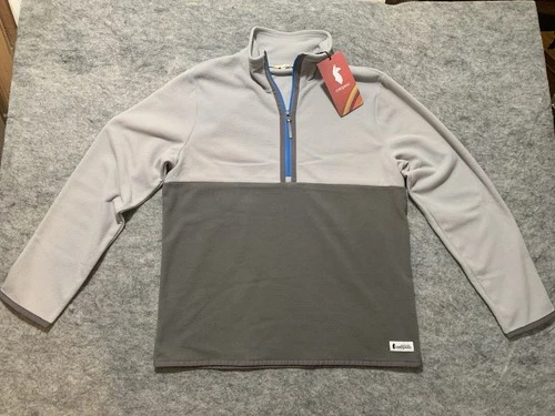 NWT Cotopaxi Amado 1/2-Zip Fleece- Smoke & Cinder Grey Size MEDIUM OR LARGE - product listing photo
