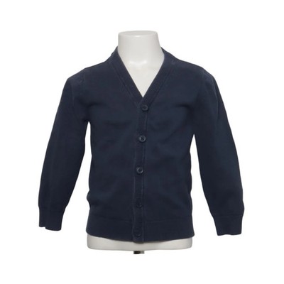 H&M, Strickjacke, Unisex (Kinder), Größe: 110/116, Blau, Baumwolle #eCy