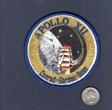 1970's Era APOLLO 12 Conrad Bean Gordon NASA Moon Space Mission Astronaut Patch