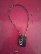 Black Combination Cable Travel Lock It'is locked and don't know how to Reset 