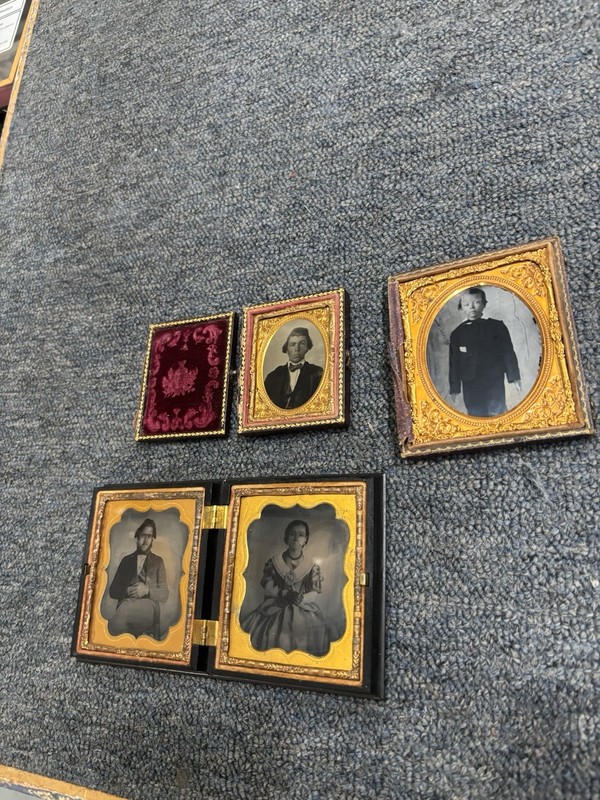 Antique Black Americana Photos In Original Cases Circa 1865 ￼