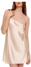 Flora Nikrooz Jaquard Dots Paige Collection Satin Chemise Women's Sleep Top S