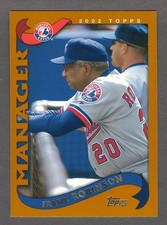 FRANK ROBINSON 2002 Topps Traded MG SP #T109 Base Set Shortprint Expos Manager