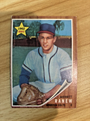 1962 Topps Baseball Merritt Ranew, Houston Colts #156 - Rookie Star