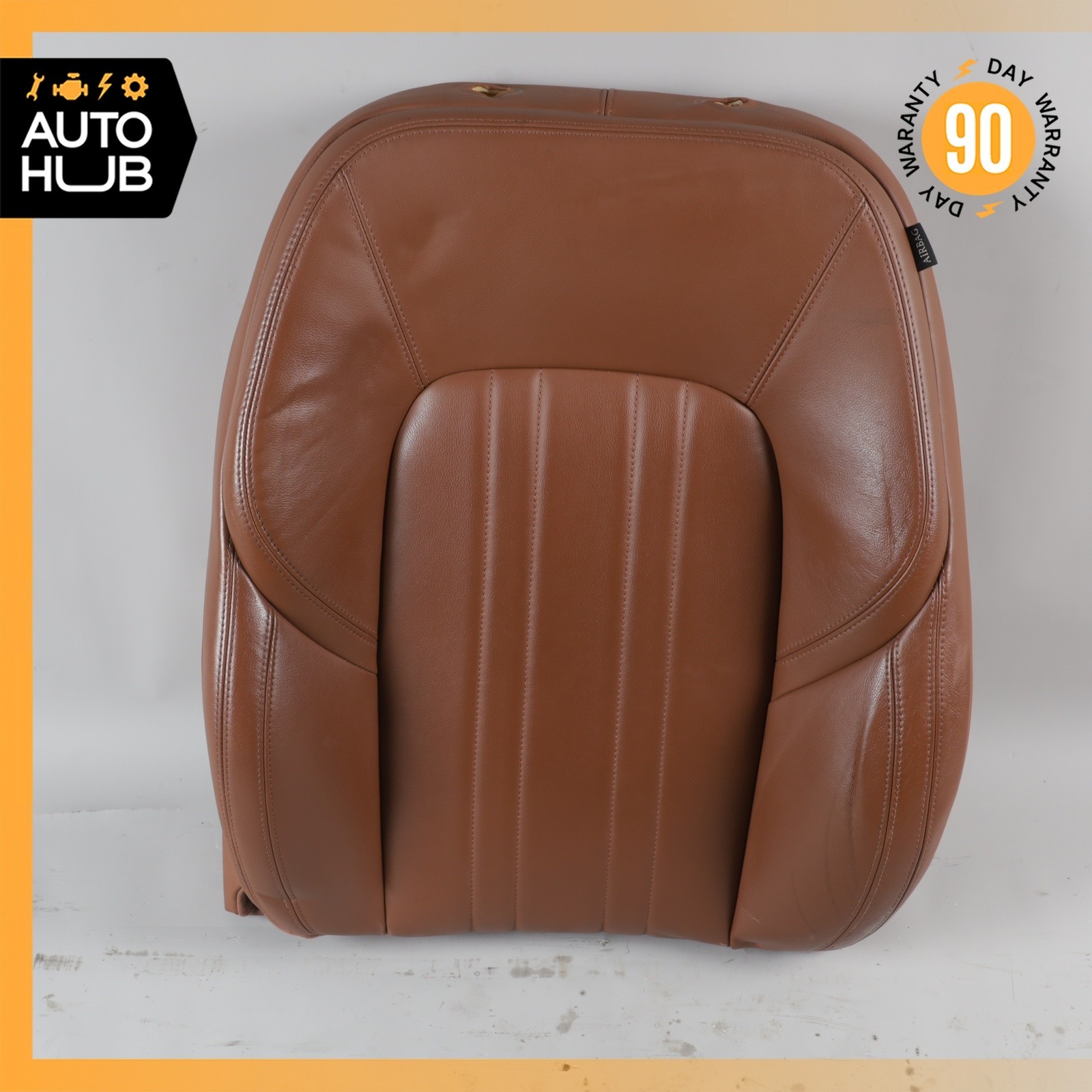 14-17 Maserati Ghibli M157 Front Left Top Upper Seat Cushion Brown OEM 68k