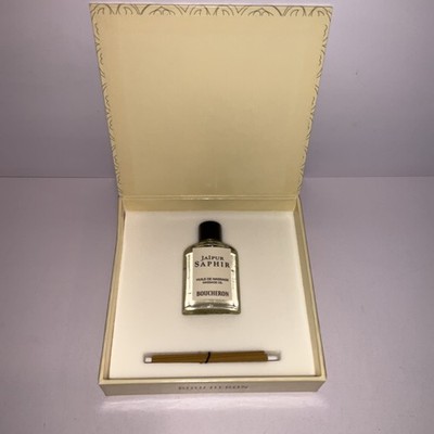 Boucheron Jaipur Saphir Gift Set Massage Oil 0.5 Oz & Perfume Sticks Sample NOS!