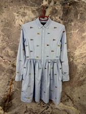 Women’s Ralph Lauren Button-Up Dress Blue Size 16