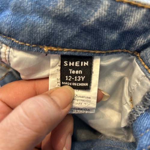 2 Pairs Of SHEIN Cut Off Jean Shorts Size 12-13Y - Picture 8 of 8