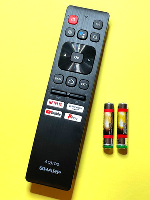Original Voice-Fernbedienug Sharp Aquos Netflix, Prime Video, You Tube