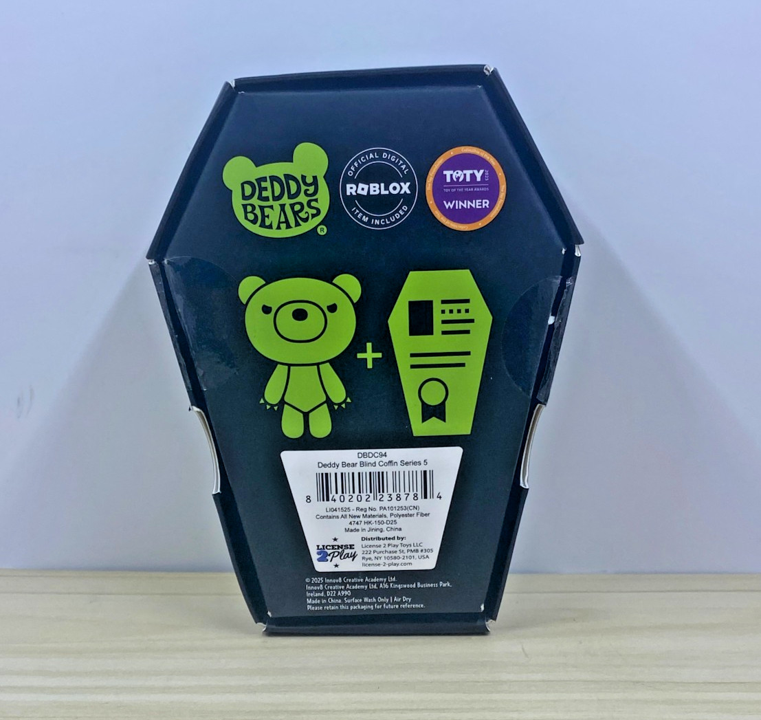 Deddy Bears Series 5 Mystery Blind Coffin  4" Plush - Ex-Stink