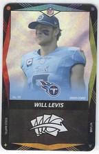 Will Levis 2025 UNO Elite Core Ed. Wild Card Flux Foil SP #112