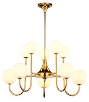 Deckenlampe Esstisch Messing Glas In Gold Blendarm G9 Deckenleuchte Jugendstil