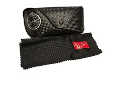 Ray-Ban Eyeglasses Sunglasses Carbon Fiber Black soft Case with cloth