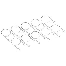 10Pcs 16" Stage Lights Safety Cable 304 Stainless Steel 1.2mm Dia Security Rope