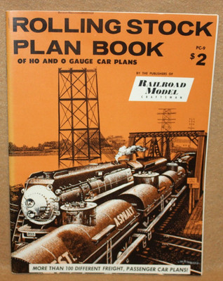 ROLLING STOCK PLAN BOOK of HO and O Gauge Car Plan Railroad Model Craftsman 1961