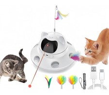 3-in-1 Cat Laser Toy  Interactive Automatic Motion-Activated Kitten Toy   6 ...