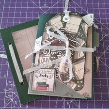 Handmade Journal, Book lover, Book club, reading record, diary, scrapbook, green