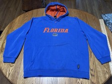 Y2K Nike Florida Gators Hoodie Vintage Center Swoosh XL Blue Sweatshirt NCAA
