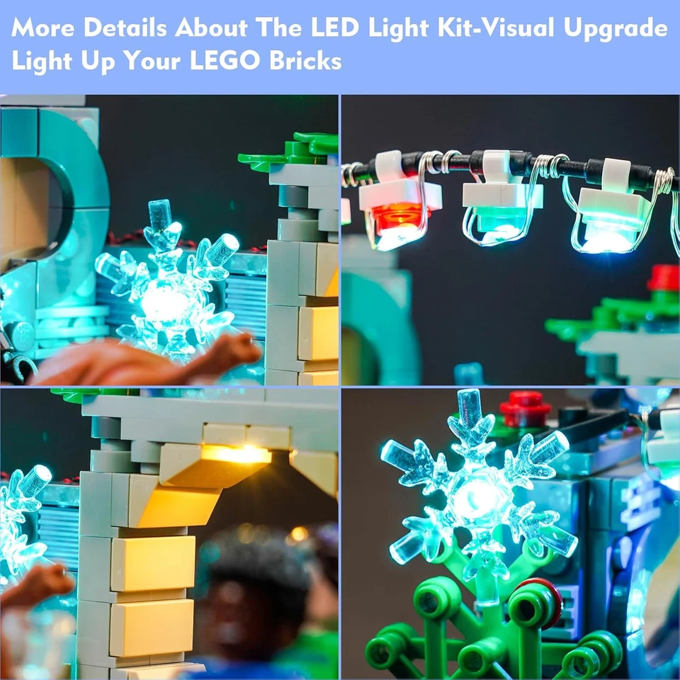LED 灯套件兼容乐高 Millennium Falcon Holiday Diorama 40658,Crea — 第 2/4 张图片