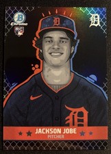 2025 Bowman Chrome Jackson Jobe Ascensions Black Refractor /10 Rookie CASE HIT