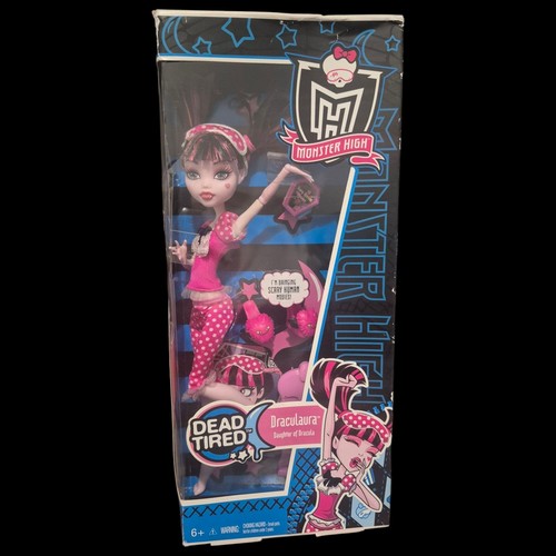 2010 MONSTER HIGH DEAD TIRED DRACULAURA DOLL MATTEL V7976 (Read Description)