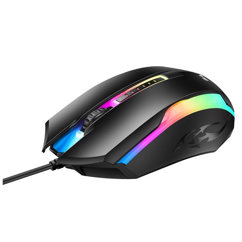 Compact Luminous USB Optical Mouse BajealD12 for Gaming and Professional Use - Bild 3 von 7