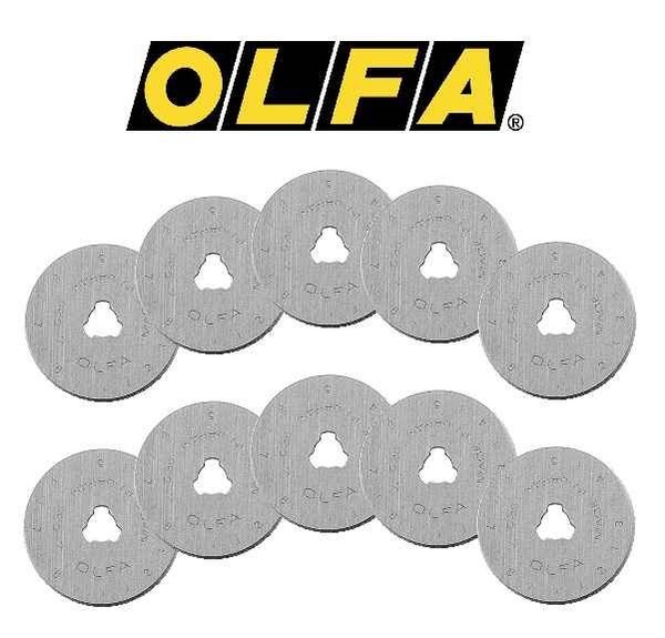 (3.95 Eur/StüCk) Olfa Patchwork 10 Ersatzklingen FüR Rollschneider 45Mm-image