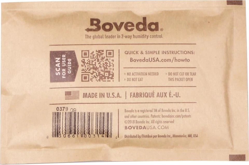 12 Boveda Humidipak 2-way Humidifer mittel 60g 75% BRAND NEW!!! - Bild 3 von 3