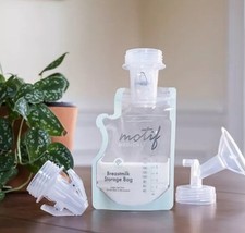 Motif Breastmilk Storage Bags 90 Ct 6 oz BPA Free Leak Proof Easy Pour Spout NEW